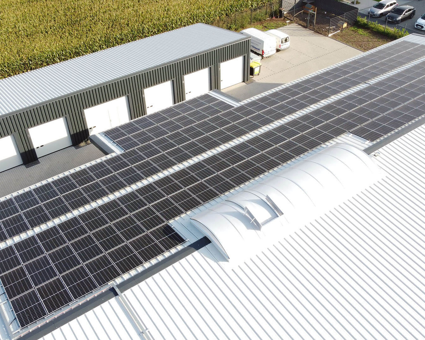 Photovoltaik Anlage für Gewerbekunden mit 65,25 kWp Leistung